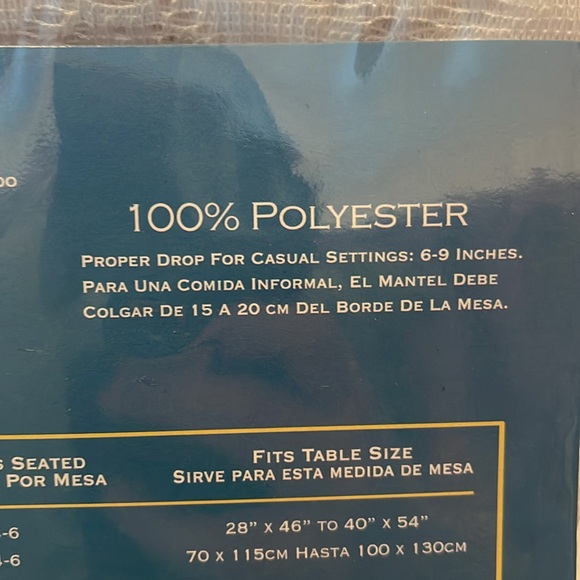 63” Round Vtg Starcrest White Lace Tablecloth Scalloped Edges - Picture 4 of 8